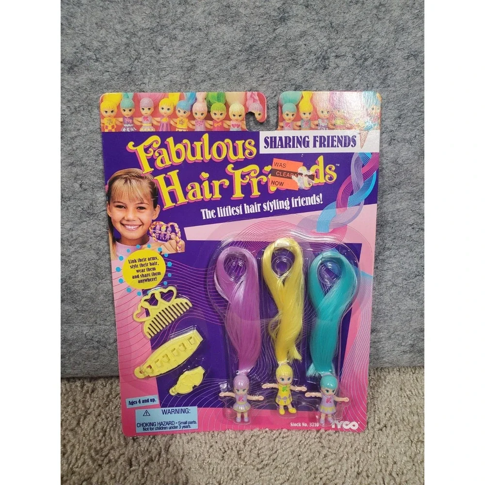 Vintage 1994 Tyco Fabulous Hair Friends - True Friends Dolls